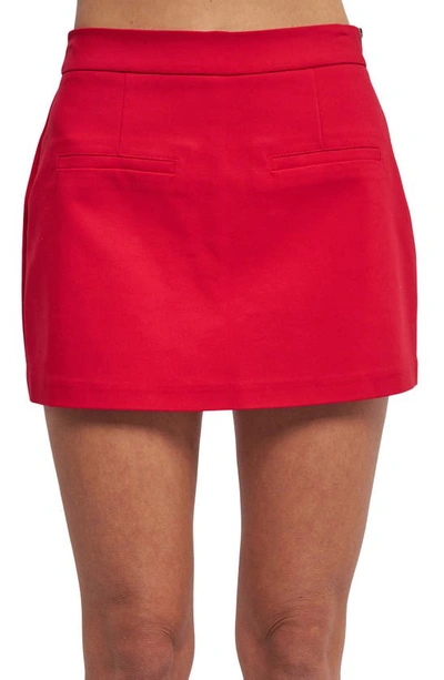 English Factory Cotton Blend Skort In Red