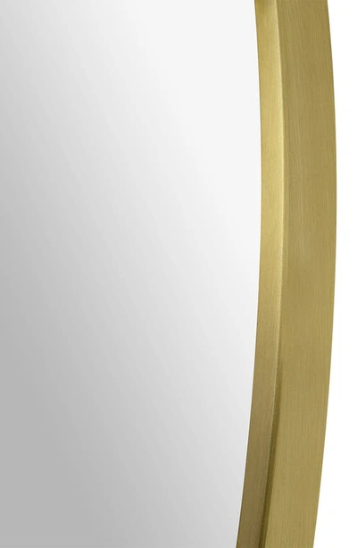 Renwil Grady Round Mirror In Satin Brass