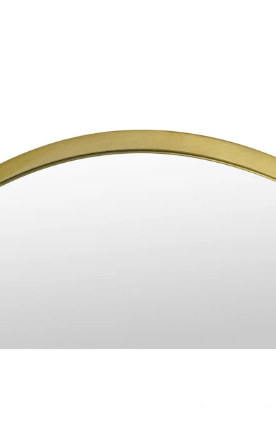 Shop Renwil Grady Round Mirror In Satin Brass