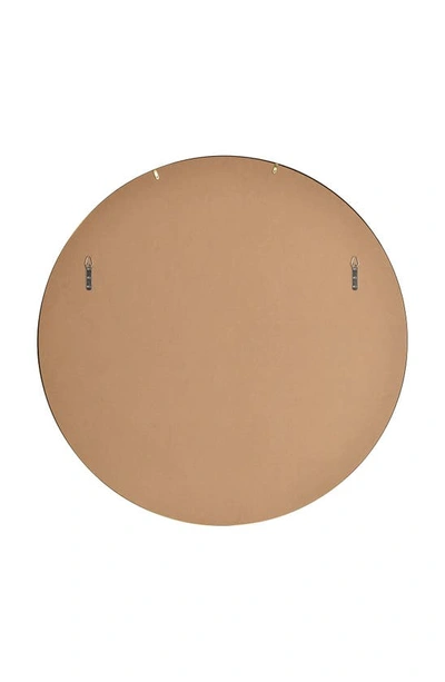 Shop Renwil Grady Round Mirror In Satin Brass