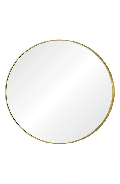 Shop Renwil Grady Round Mirror In Satin Brass