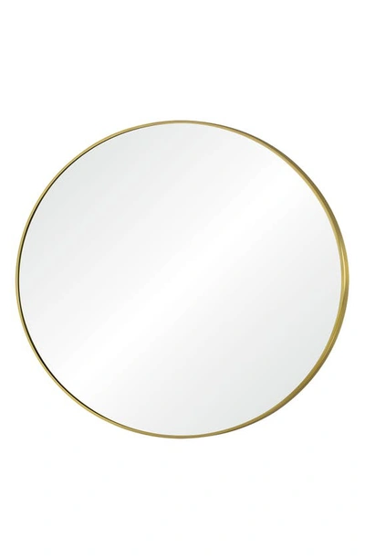 Renwil Grady Round Mirror In Satin Brass