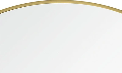 Renwil Grady Round Mirror In Satin Brass