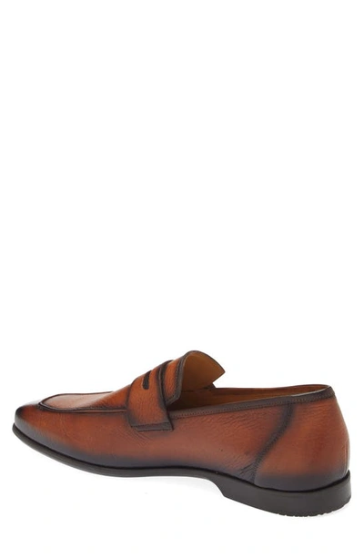 Shop Mezlan Deer Penny Loafer In Cognac