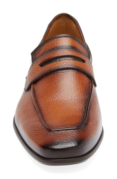 Shop Mezlan Deer Penny Loafer In Cognac