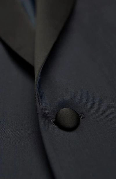 Shop Samuelsohn Water Repellent Ice Wool Tuxedo In Navy