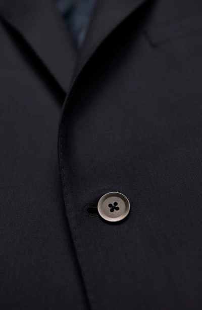 Samuelsohn Water Repellent Ice Wool Blazer In Navy
