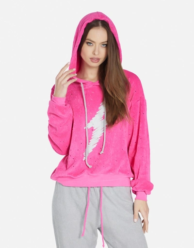 Lauren Moshi Nurys-scribble Lightning In Bright Pink/ Silver
