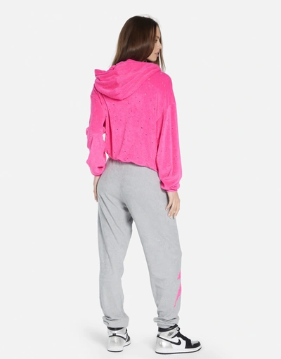 Lauren Moshi Nurys-scribble Lightning In Bright Pink/ Silver