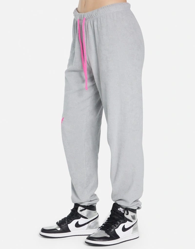 Lauren Moshi Sherry-scribble Lightning In Silver/ Bright Pink
