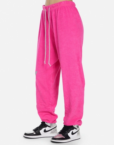 Lauren Moshi Sherry-scribble Lightning In Bright Pink/ Silver