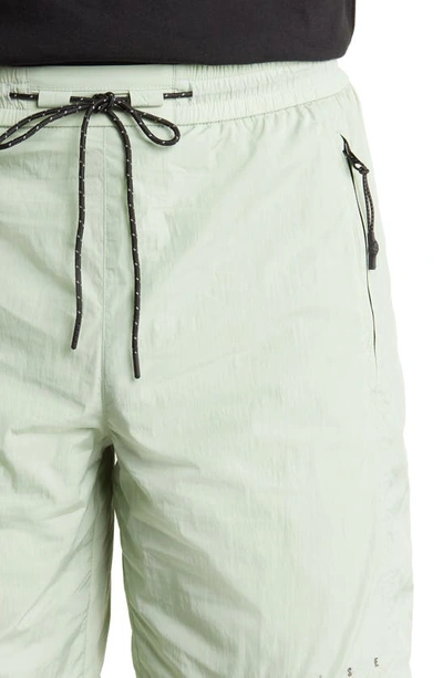 Shop Iise Nylon Track Shorts In Mint