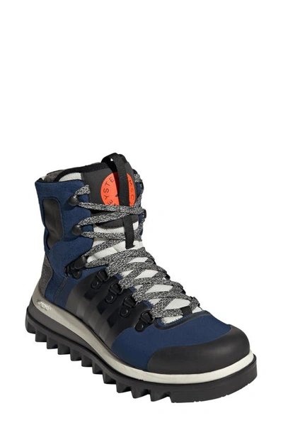 Shop Adidas By Stella Mccartney Eulampis Hiking Boot In Mystery Blue/ Core Black