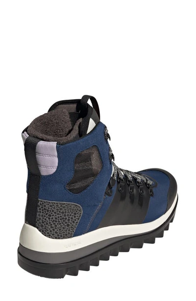 Shop Adidas By Stella Mccartney Eulampis Hiking Boot In Mystery Blue/ Core Black