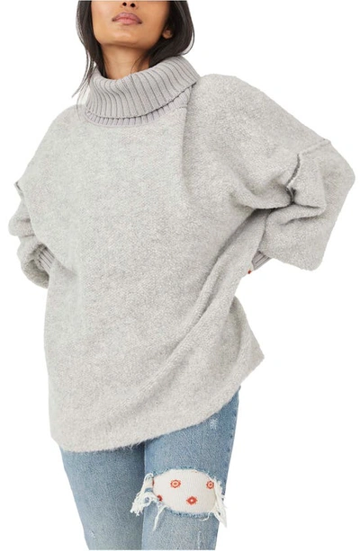 Shop Free People Milo Tunic Sweater In Heather Grey