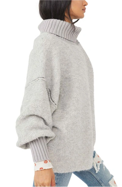 Shop Free People Milo Tunic Sweater In Heather Grey