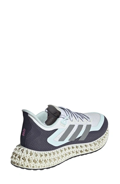 Shop Adidas Originals 4dfwd Running Shoe In White/ Silver Met/ Almost Blue