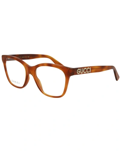 Shop Gucci Women's Gg0420o 52mm Optical Frames In Brown