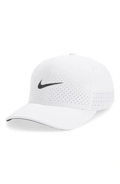 Shop Nike Dry Aerobill Clc99 Baseball Cap In White/ Black