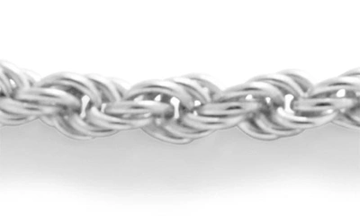 Shop Monica Vinader Rope Chain Bracelet In Sterling Silver