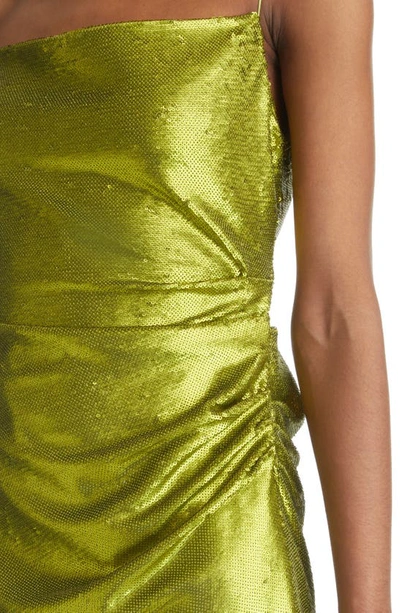 Shop Gauge81 Almora Metallic Linen Blend Dress In Snake Eye
