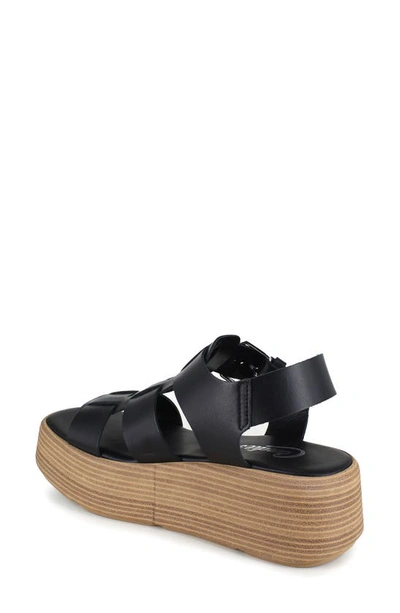 Shop Candies Candie's Kaira Platform Wedge Sandal In Black