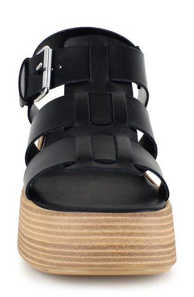 Shop Candies Candie's Kaira Platform Wedge Sandal In Black