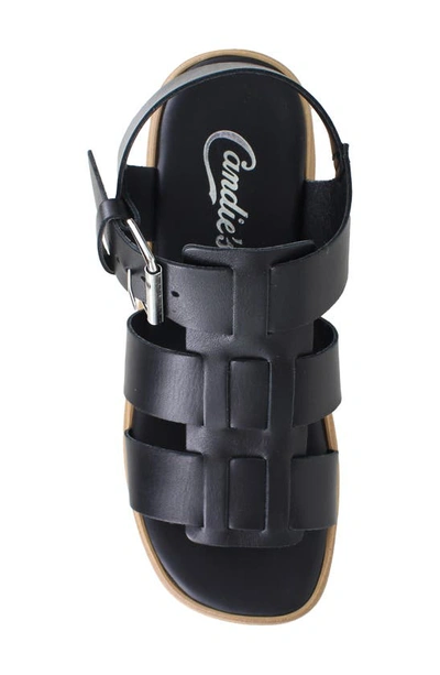Candies Kaira Platform Wedge Sandal In Black