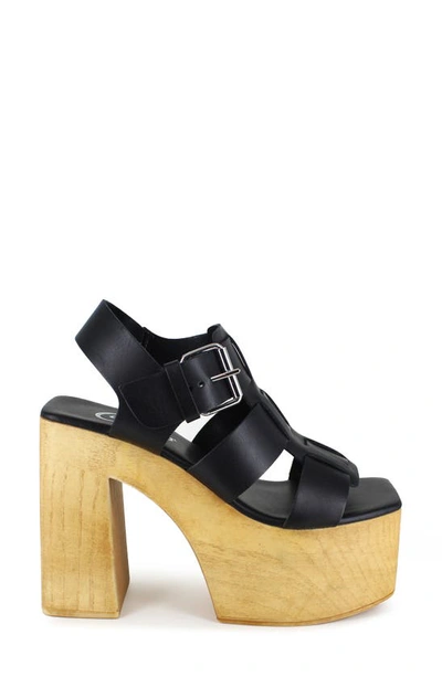 Candies Myra Slingback Platform Sandal In Black