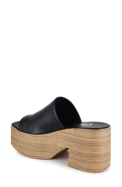 Shop Candies Ophelia Platform Slide Sandal In Black