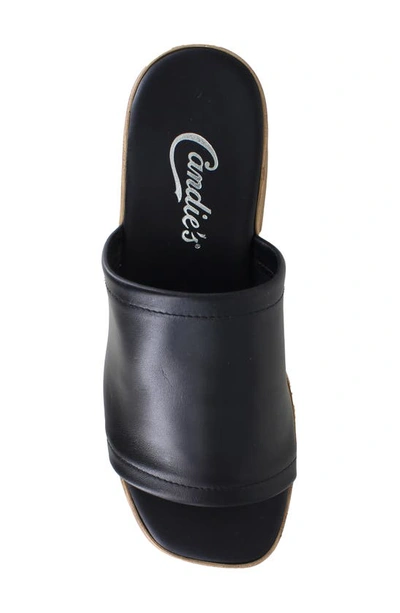 Candies Ophelia Platform Slide Sandal In Black