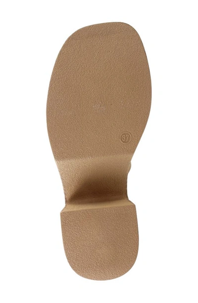 Candies Ophelia Platform Slide Sandal In Taupe Suede