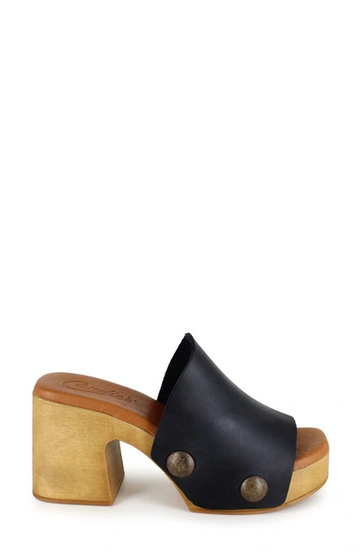 Shop Candies Candie's Fatima Platform Slide Sandal In Black