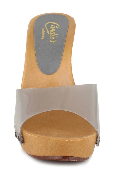 Candies Electra Slide Sandal In Smoke