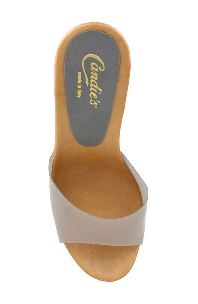 Candies Electra Slide Sandal In Smoke