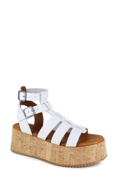 Shop Candies Moramy Ankle Strap Platform Sandal In White