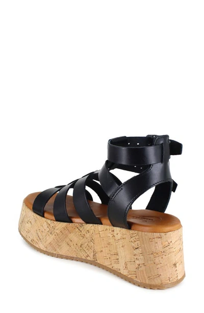 Shop Candies Moramy Ankle Strap Platform Sandal In Black