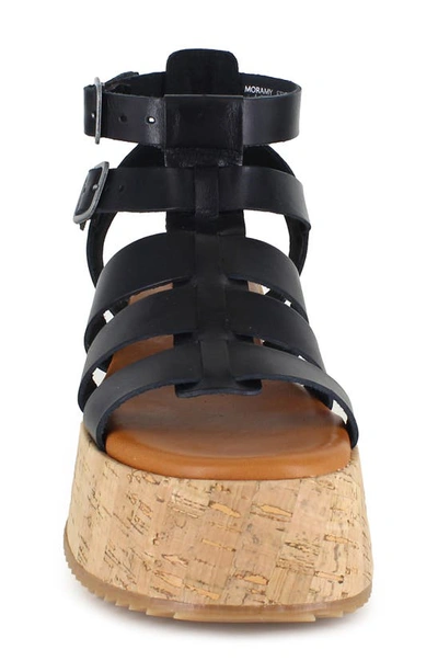 Shop Candies Candie's Moramy Ankle Strap Platform Sandal In Black