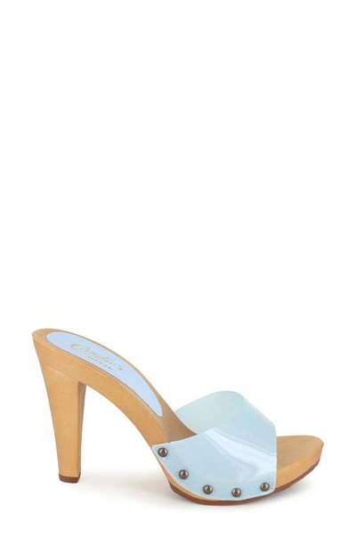 Candies Paxe Slide Sandal In Blue