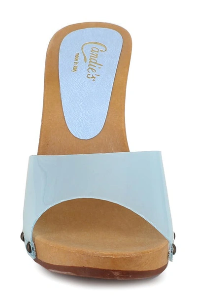 Candies Paxe Slide Sandal In Blue