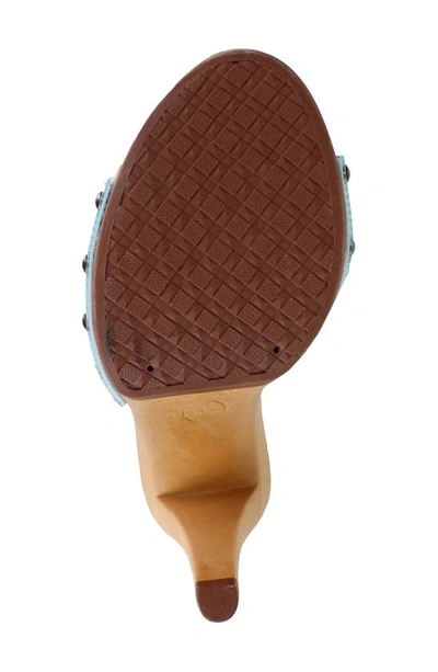 Candies Paxe Slide Sandal In Blue