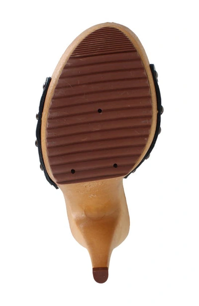 Candies Viviana Slide Sandal In Black Croc