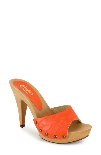 Shop Candies Candie's Viviana Slide Sandal In Burnt Orange