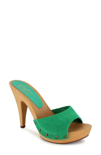 Shop Candies Candie's Viviana Slide Sandal In Green