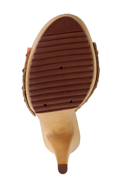 Candies Viviana Slide Sandal In Burnt Orange