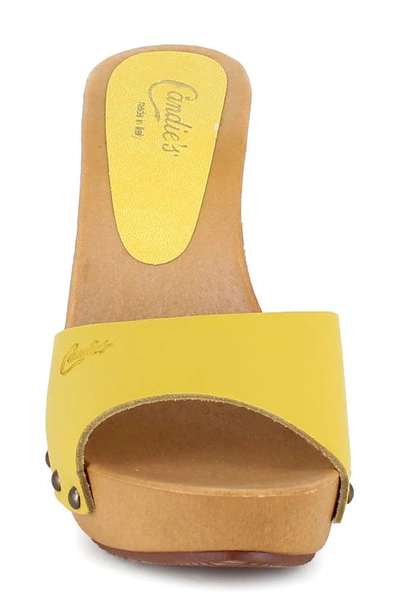 Shop Candies Candie's Viviana Slide Sandal In Mustard