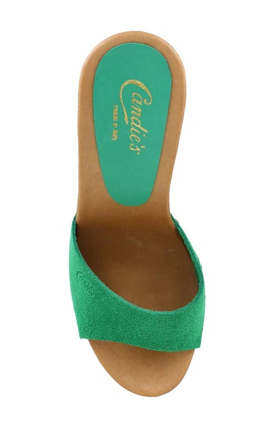 Shop Candies Candie's Viviana Slide Sandal In Green