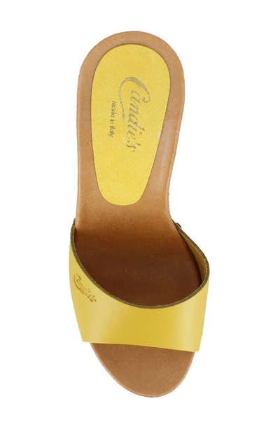Shop Candies Viviana Slide Sandal In Mustard