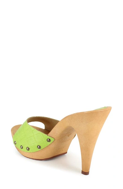Shop Candies Viviana Slide Sandal In Lime