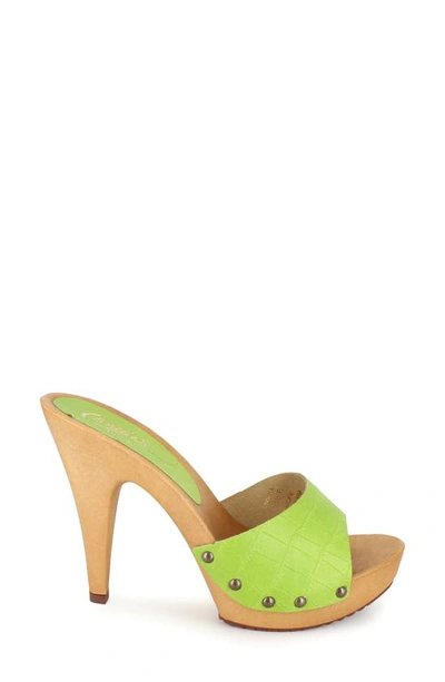 Shop Candies Viviana Slide Sandal In Lime